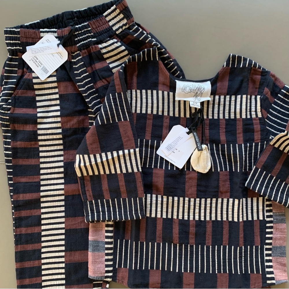 NWT Ace & Jig Ariel Top and Gatsby Pants in Lockwood S